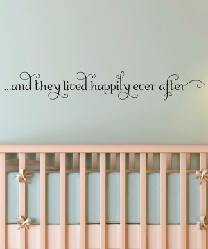 Belvedere Black 'Happily Ever After' Wall Quote