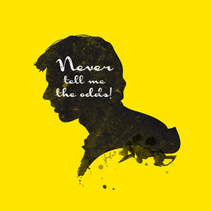 The Odds – Han Solo Silhouette Quote Art Print