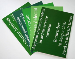 Green Postcard Pack - Latin Quote S election ...