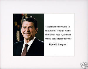 Ronald-Reagan-Socialism-Famous-Quote-Matted-Photo-Picture