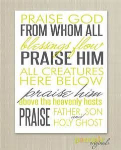 praise you . . . Father, Son and Holy Spirit!