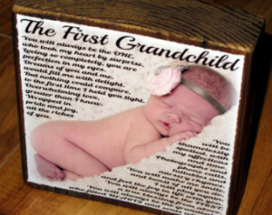 First Grandchild Poem for GRANDPA- PERSONALIZED Larger Photo Poem ...