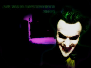 Joker Arkham With Quotes Glamour Glow by bat123spider