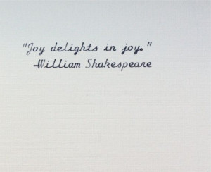 Shakespeare quote typed on a vintage cursive typewriter
