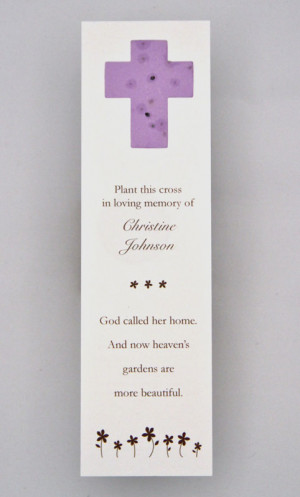 Cross Forget-Me-Not and wildflower Bookmarks - ID SDB002