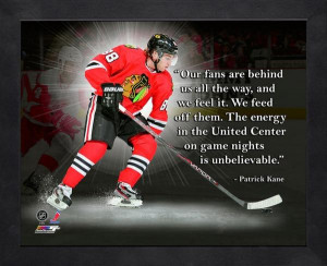 Chicago Blackhawks Patrick Kane Framed Pro Quote