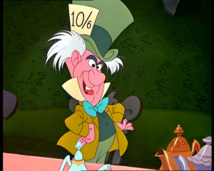 The Mad Hatter as seen in Disney's Alice in Wonderland (1951)