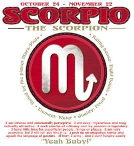 Scorpio - 23 October - 21 November