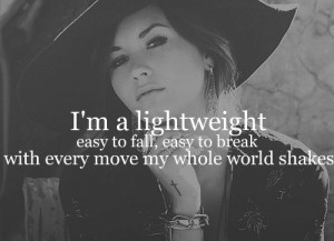 ... Songs Lyrics Demi Lovato, Demi Lovato Songs Quotes, Lightweight Demi