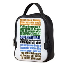 Supernatural Quotes Neoprene Lunch Bag for