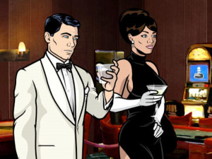 Archer (l.) is an egocentric superspy in FX's offensive, tasteless and ...