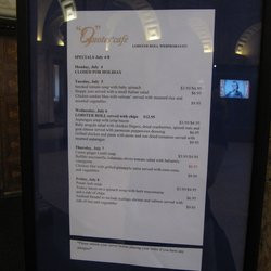 Quotes Cafe - Menu located by the Mapparium entrance 7/2011 - Boston ...