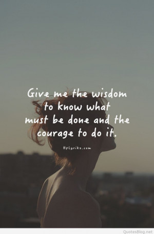 Give me the wisdom quote