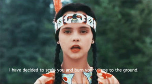 thanks evil thanksgiving dinner indians Wednesday Addams wednesday ...