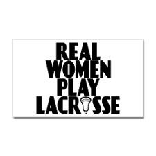 Lacrosse RealWomen Rectangle Sticker for