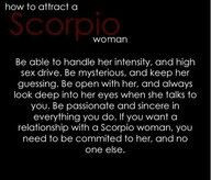 How to attract a Scorpio Woman