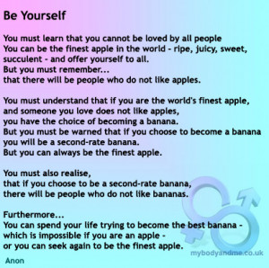 Be Yourself Inspirational Poem