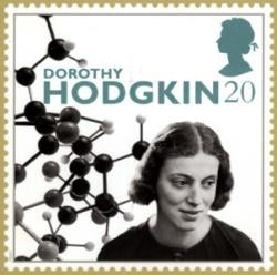 Dorothy Crowfoot Hodgkin was honored on this postage stamp issued in ...