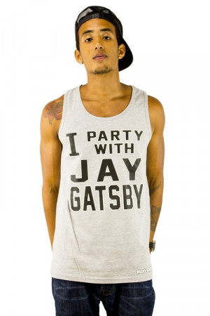 This is our I Party With Jay Gatsby men's tank top. Lot O' Tee tank ...
