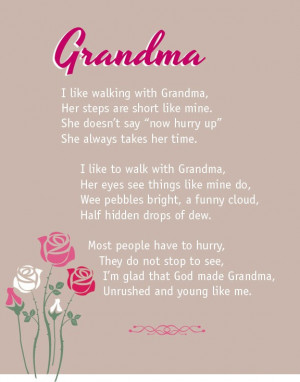 ... with Grandma canvas art or unframed print, great Mothers Day gift