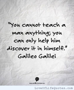 Galileo Galolei quote on men
