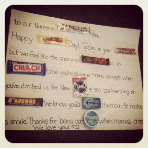 Candy Bar Poster Sayings...