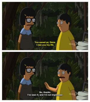 Tina Owns Gene Has Life After he Saved Her On Bob’s Burgers