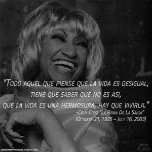 ... quote: Turquoise Blue Cross, Celia Cruz Quotes, Quotes Words, Spanish