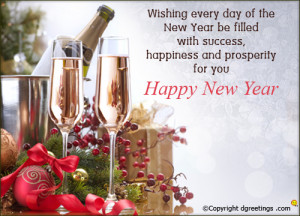 wishing every day of the new year be filled with success happiness and ...