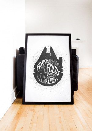 ... Quote, Typography Movie Quote, Star Wars Quote, Graduation Gift, 24x36