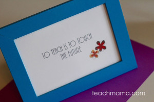 Teacher Appreciation Gift – Framed Quotes