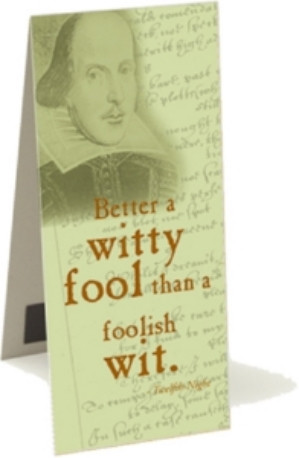 magnetic bookmark better a witty fool than a foolish wit twelfth night ...