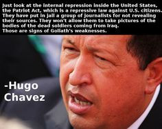 chavez on the patriot act more the patriots hugo chavez awesome quotes ...