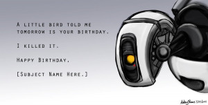 Happy Birthday from GLaDOS by Yunyin