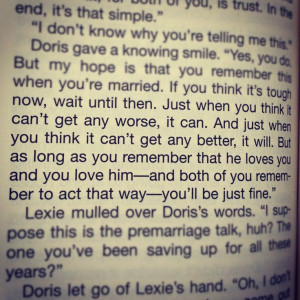 At First Sight by Nicholas Sparks.