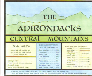 the adirondacks central mountains $ 5 95 adirondacks adk hiking ...