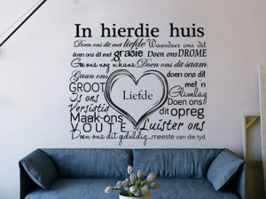 Liefde Wall Quote