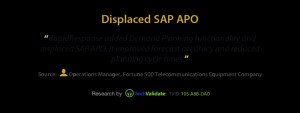 Displaced SAP APO Customer Quote