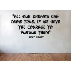 Disney Quote Bedroom Wall Decal