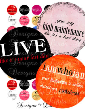 SASSY Quotes (1.5 Inch round) Bottlecap Images SALE - Digital Collage ...