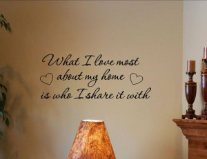... About MY Home IS WHO 02 Vinyl Wall Decals Quotes Sayings Words | eBay