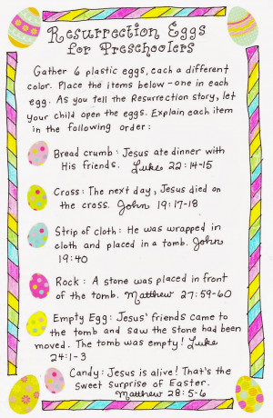 Resurrection Eggs Story