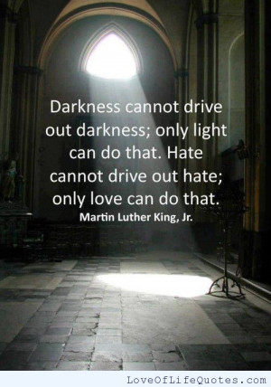Martin Luther King Jr quote on Hate