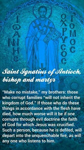 Saint Ignatius of Antioch, bishop and martyr