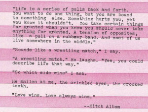 Tuesdays With Morrie