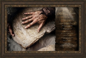 The Bible - Ten Commandments Religious Artwork