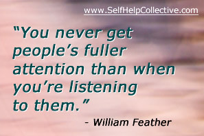 Listening skills image - inspirational quote