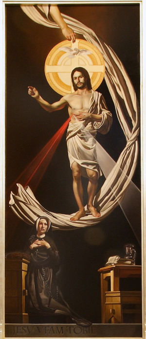 Painting: “Saint Faustina & Divine Mercy”