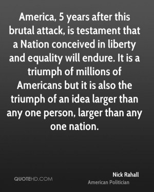 ... equality will endure. It is a triumph of millions of Americans but it