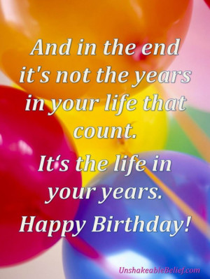 Happy Birthday Quotes About Life: Quotes About Life In Birthday ...